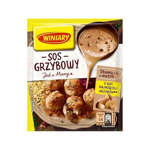 Nestle sos w proszku Winiary Jak u Mamy Sos Grzybowy 28g