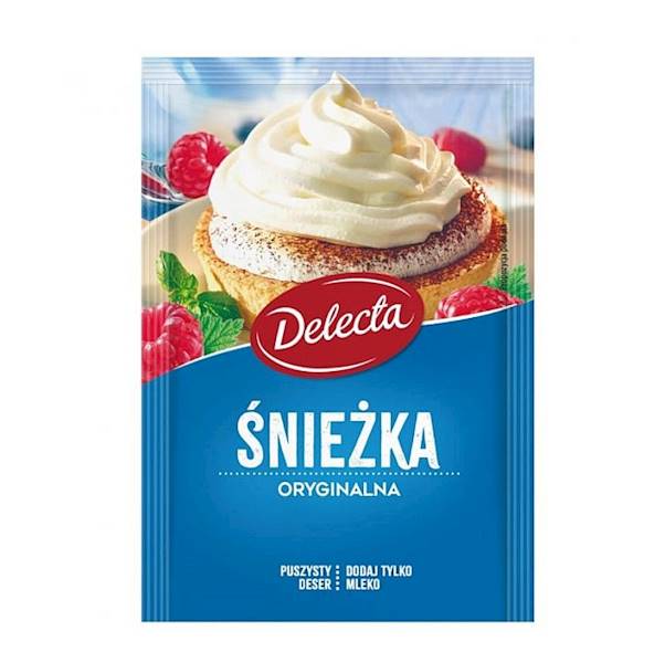 Bakalland bita śmietana w proszku Delecta Śnieżka Oryginalna 51g