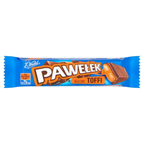 Wedel baton Pawełek Mleczny Toffi 45g
