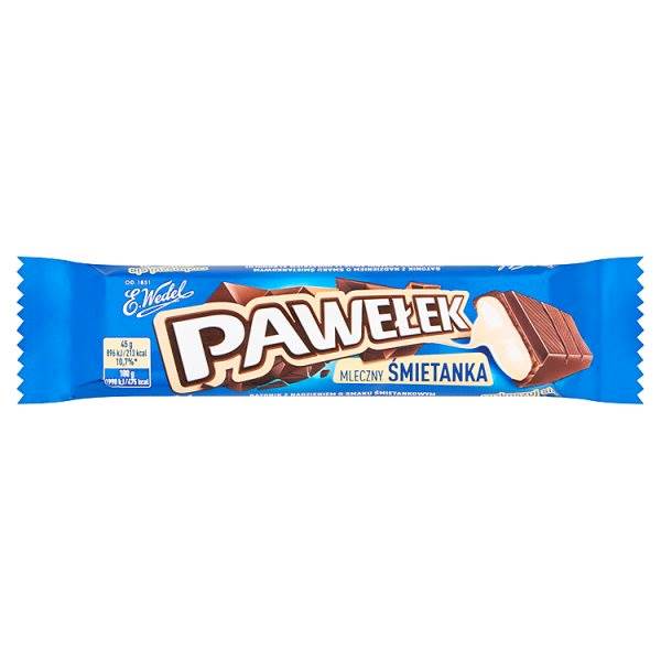 Wedel baton Pawełek Mleczny Śmietanka 45g