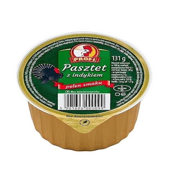 Profi konserwa Pasztet z Indykiem 131g