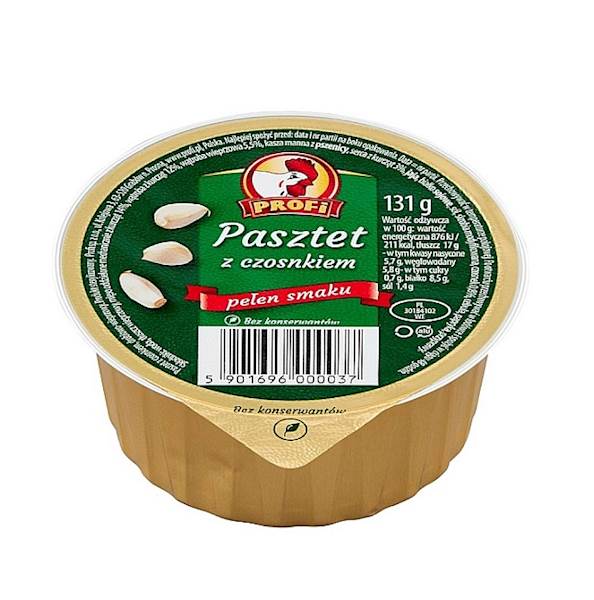 Profi konserwa Pasztet z Czosnkiem 131g