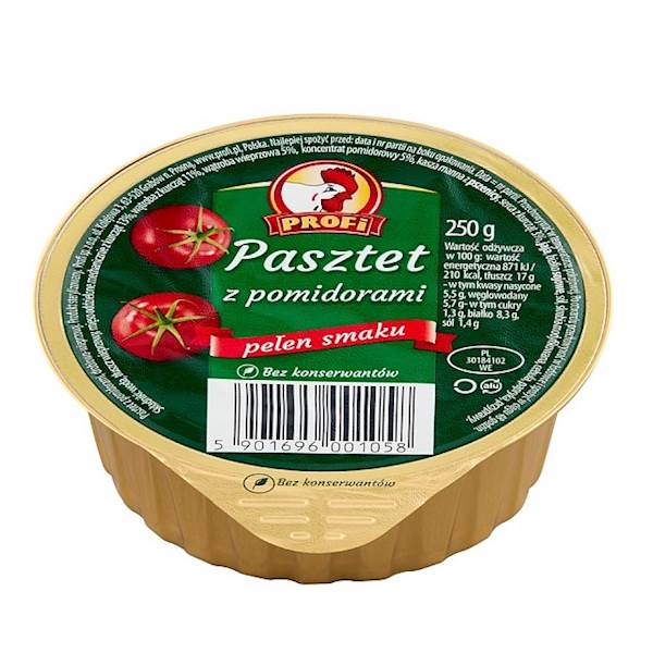 Profi konserwa Pasztet z Pomidorami 250g