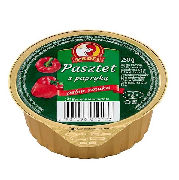 Profi konserwa Pasztet z Papryką 250g