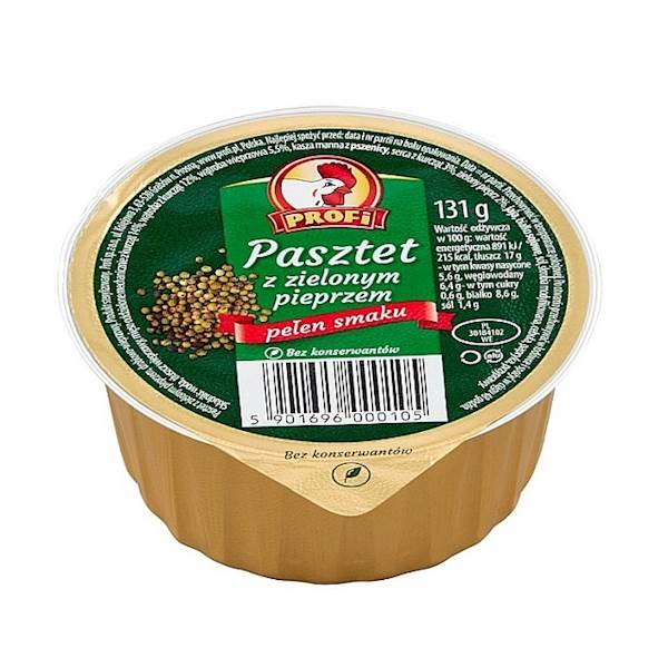 Profi konserwa Pasztet z Zielonym Pieprzem 131g