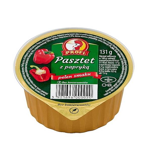 Profi konserwa Pasztet z Papryką 131g