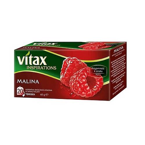 Tata Consumer Products herbata ekspresowa owocowo-ziołowa Vitax Inspirations Malina 20tb