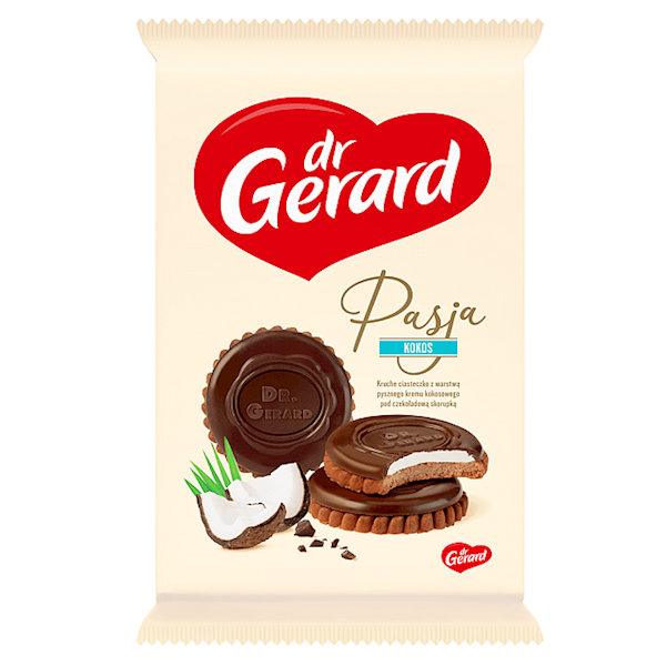 Dr Gerard herbatniki Pasja z czekoladą i kremem kokosowym 170g