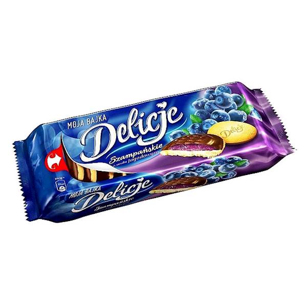 Mondelez biszkopty z galaretką Delicje szampańskie jagodowe 147g