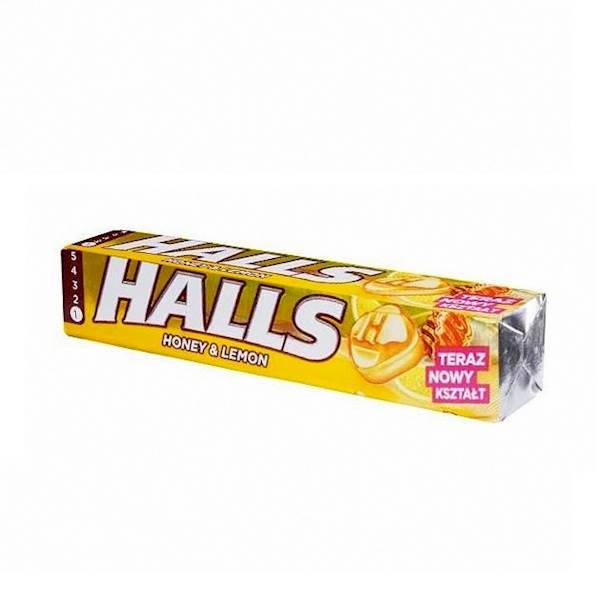 Mondelez dropsy mentolowo-eukaliptusowe Halls Honey & Lemon 33,5g