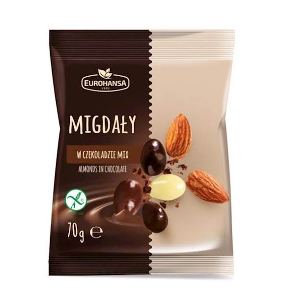 Eurohansa migdały w czekoladzie 70g