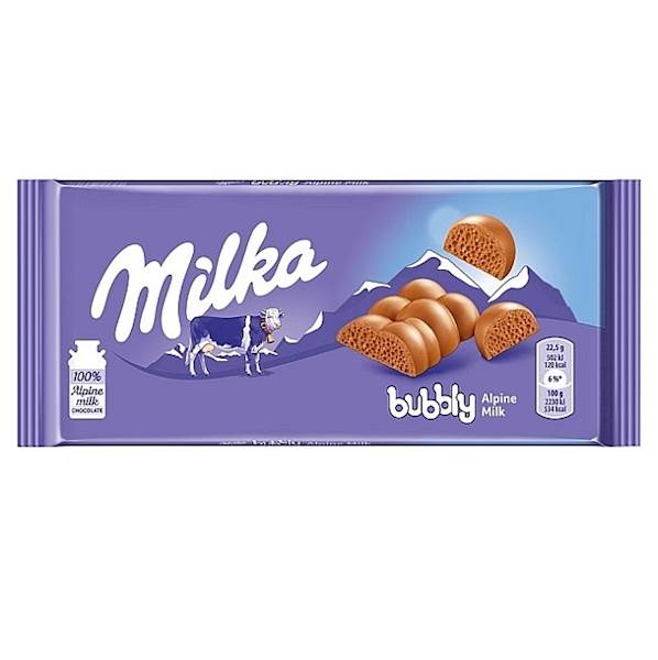 Mondelez czekolada Milka Bubbly Alpine Milk 90g