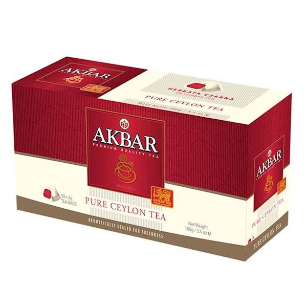 Akbar herbata ekspresowa Pure Ceylon Tea 50tb