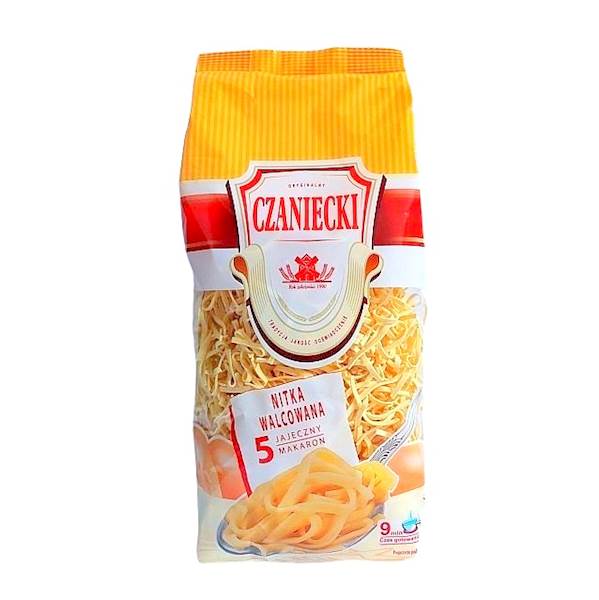 Makarony Czanieckie makaron 5-jajeczny Oryginalny Czaniecki Nitka Walcowana 500g
