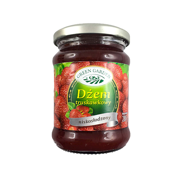 Topfood dżem niskosłodzony Green Garden truskawkowy 280g