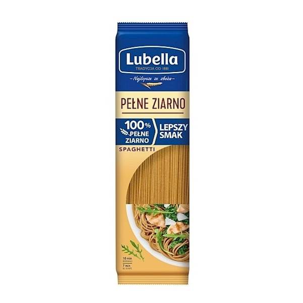 Maspex makaron pszenny pełnoziarnisty Lubella Pełne Ziarno Spaghetti 400g