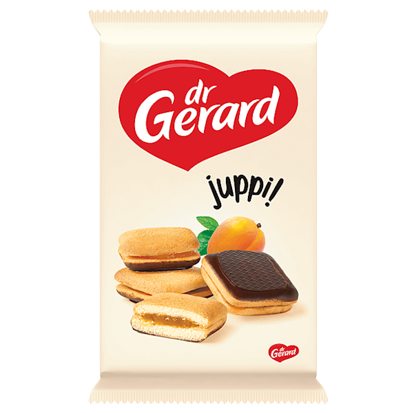 Dr Gerard biszkopty Jupii poduszki o smaku morelowym 205g