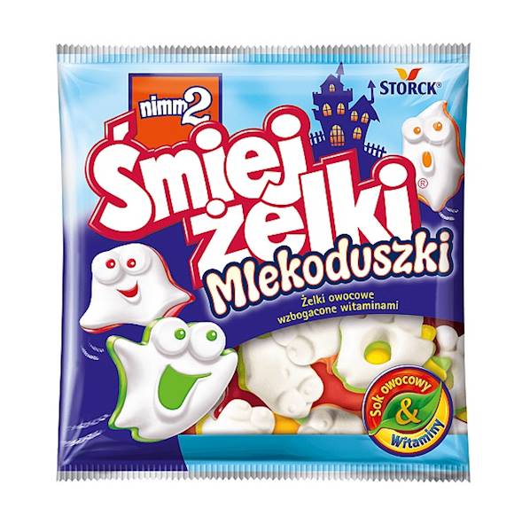 Storck żelki mleczne z sokiem owocowym i witaminami Nimm2 Śmiejżelki Mlekoduszki 90g