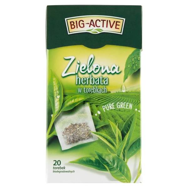 Herbapol herbata ekspresowa Big Active Zielona Pure Green 20tb