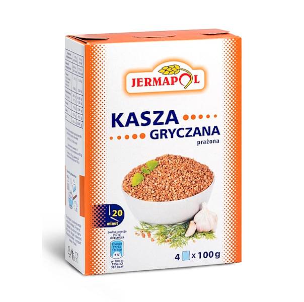 Jermapol Kasza Gryczana Prażona w saszetkach 400g