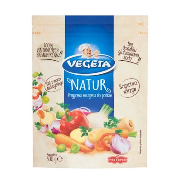 Podravka przyprawa warzywna bez glutaminianu sodu Vegeta Natur 300g