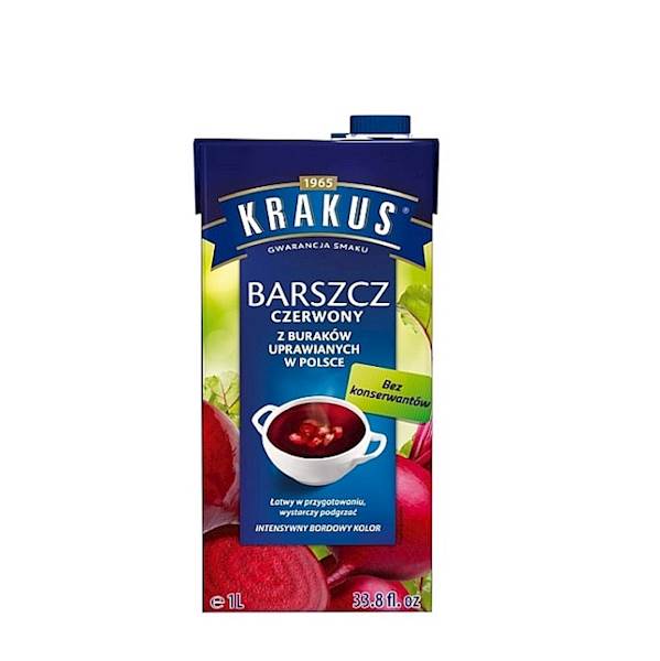 Agros Nova barszcz czerwony z polskich buraków Krakus Familijny 1l