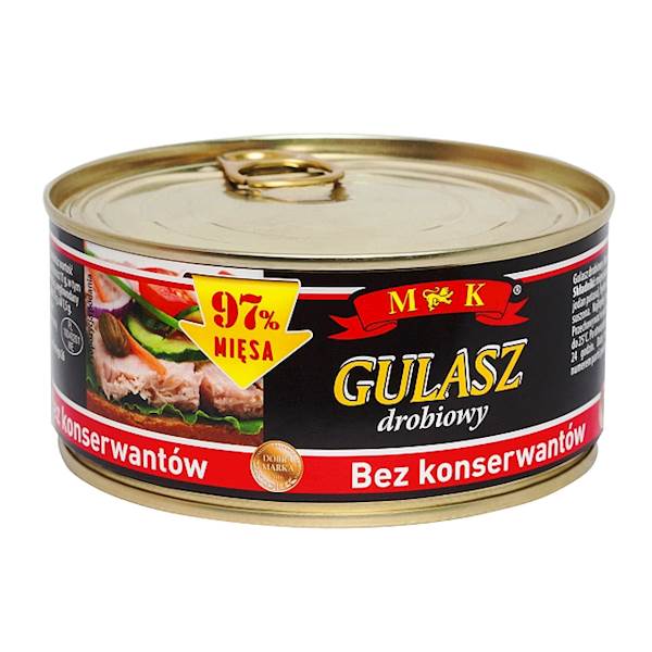 Konshurt konserwa MK Premium Gulasz Drobiowy Bez Konserwantów 300g