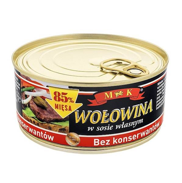 Konshurt konserwa MK Premium Wołowina w Sosie Własnym Bez Konserwantów 300g