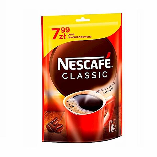 Nestle kawa rozpuszczalna w torebce Nescafe Classic 75g