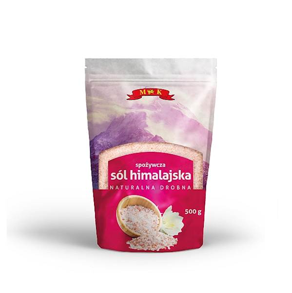 Konshurt sól spożywcza MK Sól Himalajska Naturalna Drobna 500g