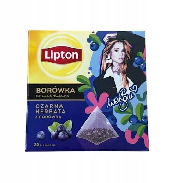 Lipton herbata ekspresowa Black Tea Borówka piramidka 20tb