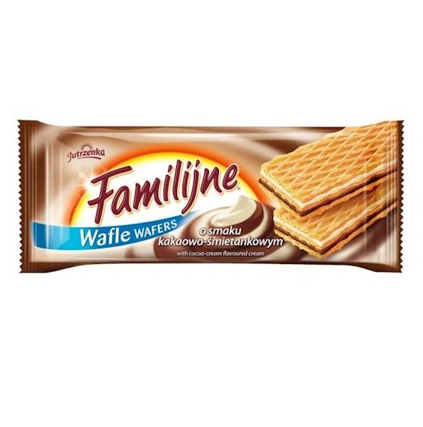Jutrzenka wafle familijne śmietankowo-kakaowe 180g