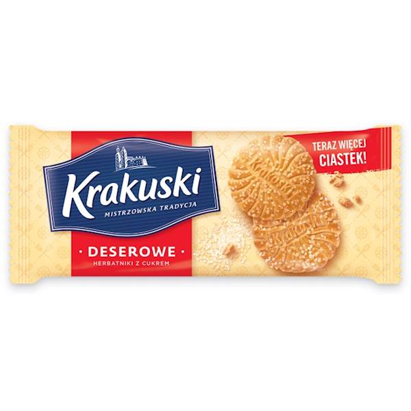 Bahlsen herbatniki Krakuski deserowe z cukrem 200g