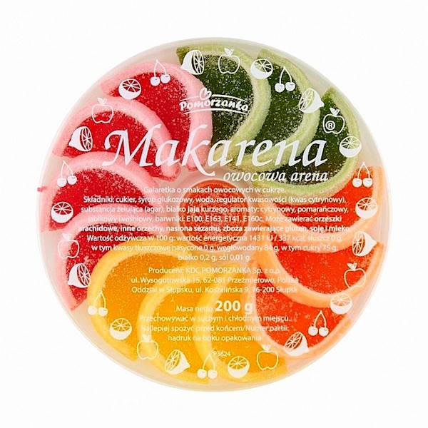 Pomorzanka galaretki owocowe w cukrze Makarena 200g