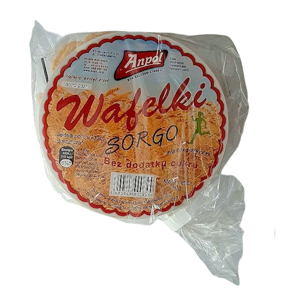 Anpol wafelki Sorgo bez cukru 80g