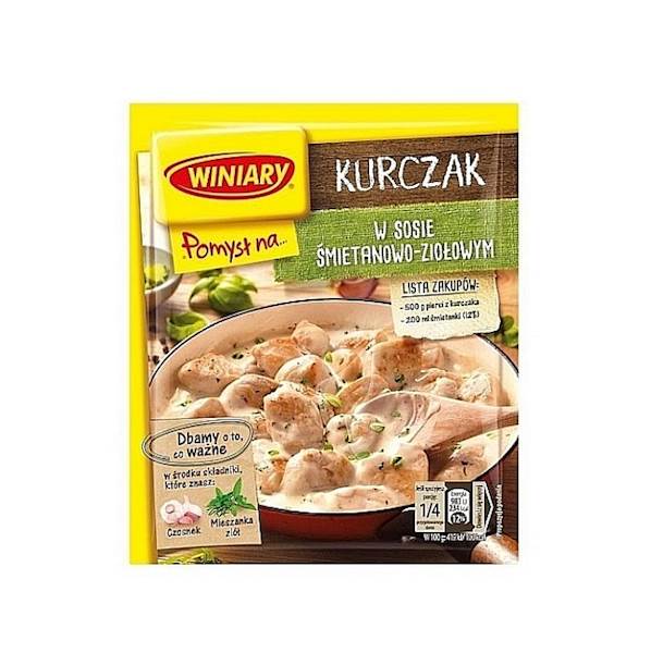 Nestle danie gotowe w proszku Winiary Pomysł na Kurczaka w Sosie Śmietanowo-Ziołowym 30g