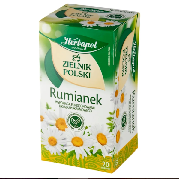 Herbapol herbata ekspresowa ziołowa Zielnik Polski Rumianek 20tb