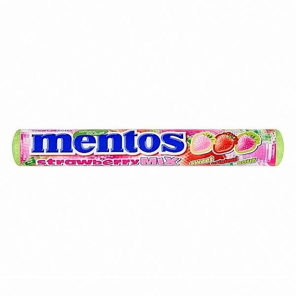 Perfetti Van Melle dropsy do żucia Mentos Strawberry Mix 38g