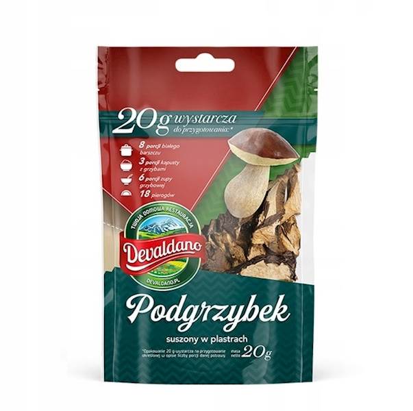 Danex grzyby suszone Devaldano Podgrzybek w plastrach 20g