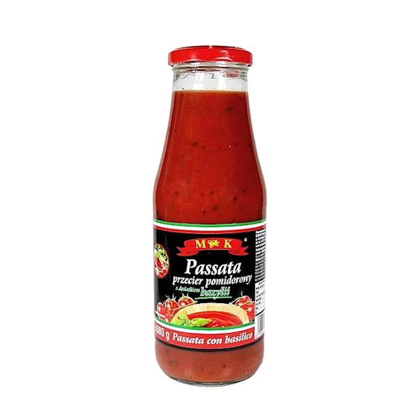 Konshurt przecier pomidorowy z dodatkiem bazylii MK Passata Con Basilico 680g