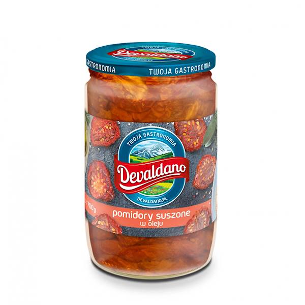 Danex przetwory warzywne Devaldano Pomidory Suszone w Oleju 700g