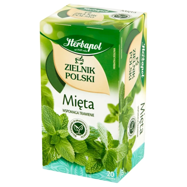 Herbapol herbata ekspresowa ziołowa Zielnik Polski Mięta 20tb