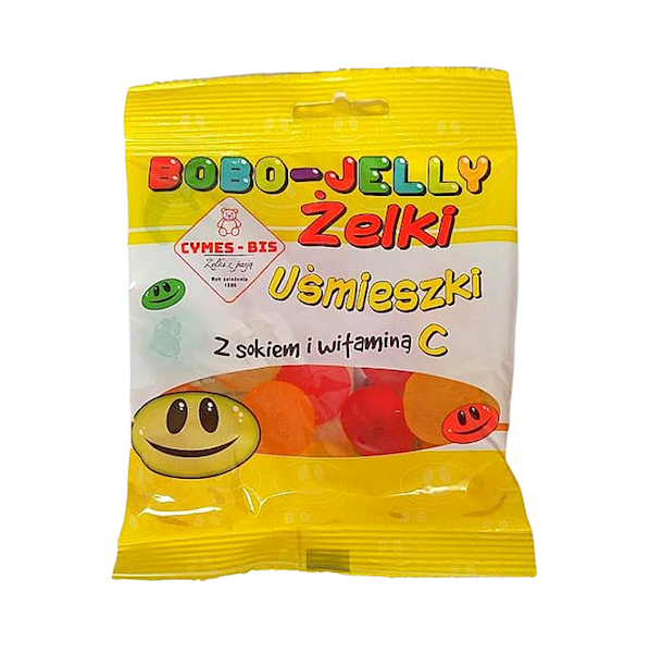 Cymes-Bis żelki owocowe z sokiem i witaminami Bobo-Jelly Uśmieszki 80g