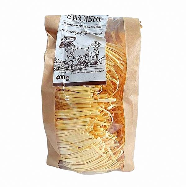 Makarony Babuni makaron ze świeżych jaj EkMak Makaron Swojski, Tradycyjny Wstążka 400g