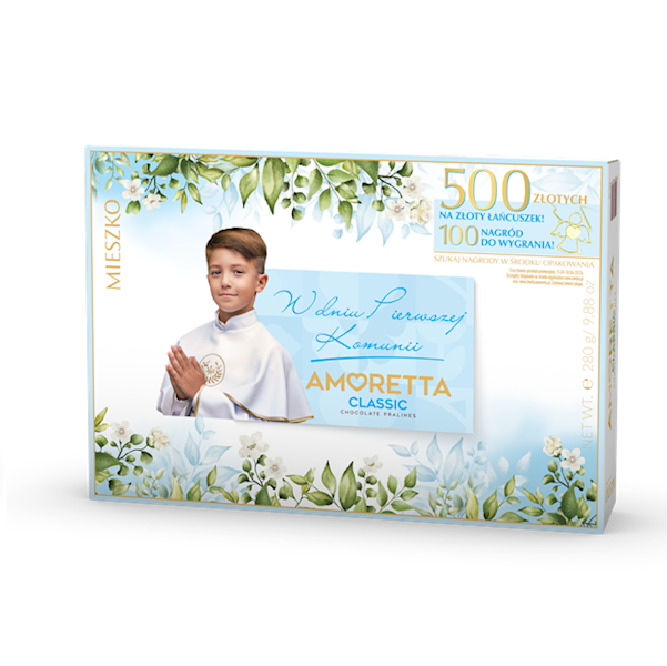 Mieszko bomboniera komunijna Amoretta Classic 280g