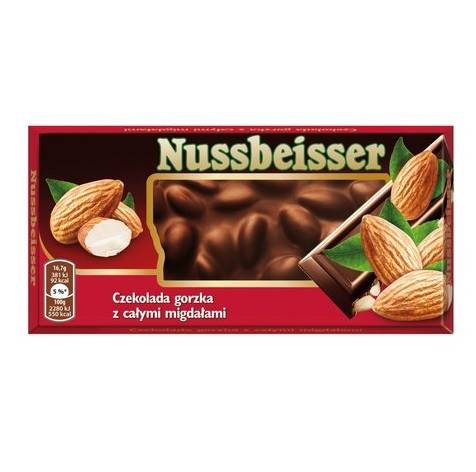 Mondelez czekolada Alpen Gold Nussbeisser gorzka z migdałami 100g