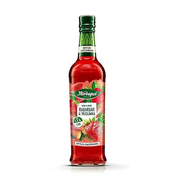 Herbapol syrop Rabarbar & Truskawka 420ml