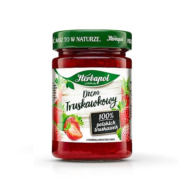 Herbapol Dżem Truskawkowy niskosłodzony 280g