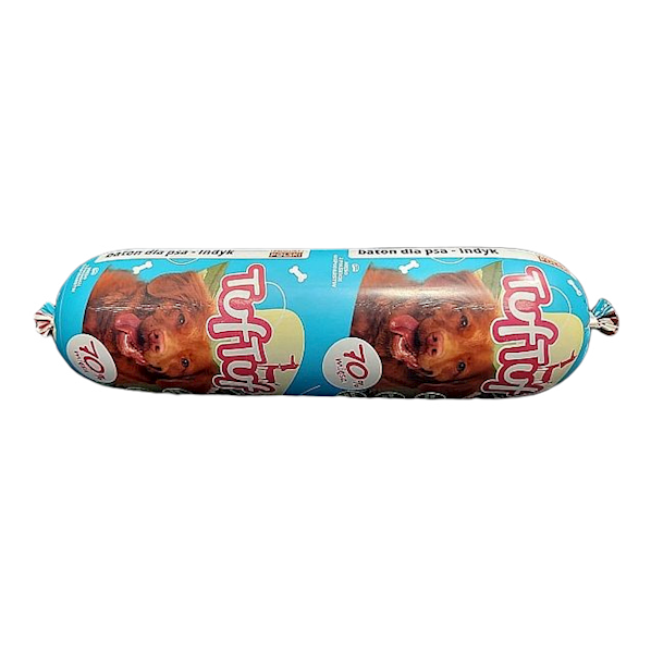 Bult pełnoporcjowa karma dla dorosłych psów Tuftuf baton z indykiem 900g