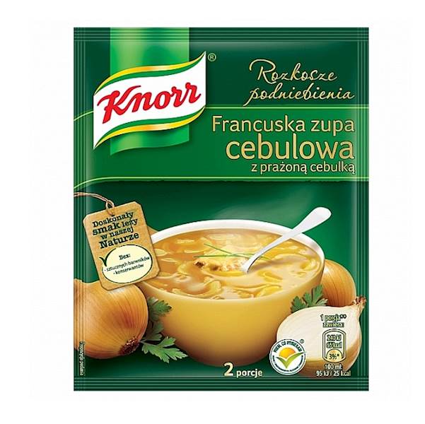 Unilever zupa instant Knorr Rozkosze Podniebienia Francuska Zupa Cebulowa z Prażoną Cebulką 31g